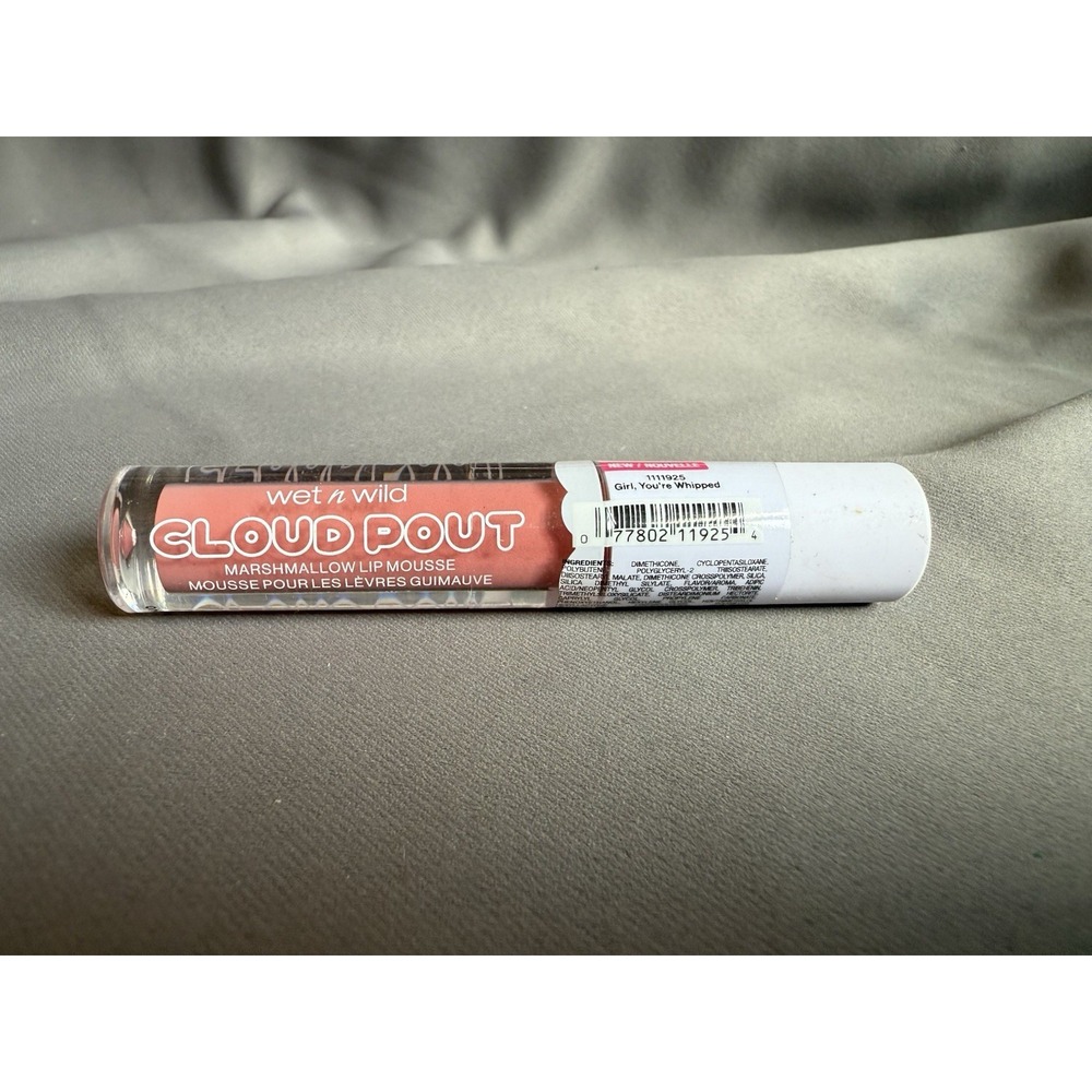 111925 WET N WILD Cloud Pout Girl, Your Whipped Pink Marshmallow Lip Mousse New